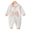 Cute Fall And Winter Baby Pure Cotton Onesie Newborn Boys Girls Warm Jumpsuit Clip Cotton Models Soft Infant Clothing