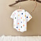 Summer Baby Girls Newborn Jumpsuit Balloon Print Short Sleeved Cotton Infant Bodysuit Boys Child Clothing