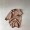 Spring Autumn Baby Boy Girl Cotton Bodysuit Romper Outfit, Long Sleeve Basic Newborn Babygrow Jumpsuit Short Feet Romper
