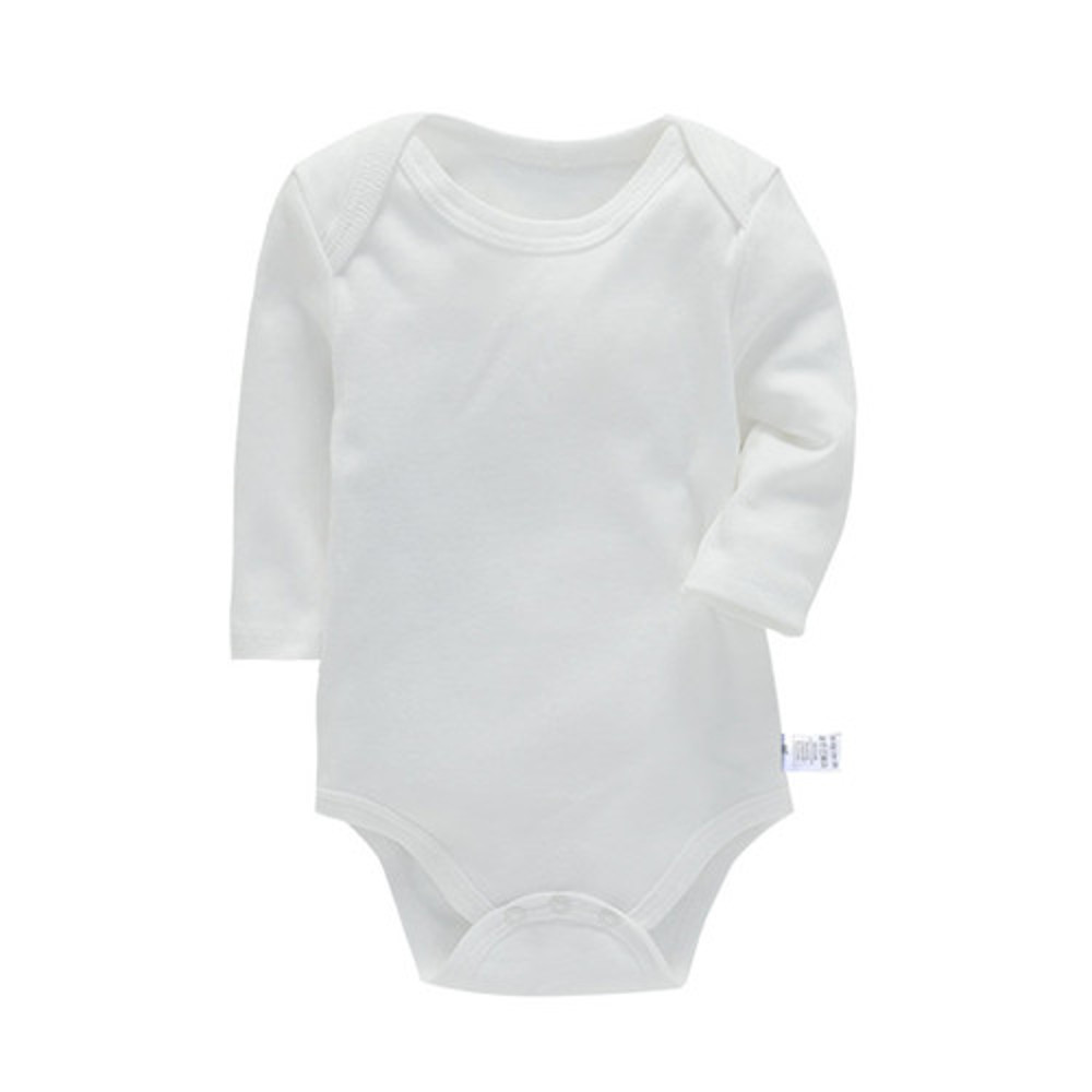 Solid Cotton Bodysuit For Newborns Four Season Long Sleeve Infant Baby Girls Boys Jumpsuit Romper Soft Breathable Fit