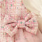 New Baby Girl Bow Decoration Princess Dress Korean Style Autumn Long Sleeved Clothes, Tulle Dress with Children Dress