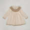 Knitted long sleeved dress for baby girls 0-3 years old new autumn baby clothing lace princess party dress