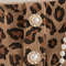 Autumn Spring Newborn Baby Girl Leopard Print Pretend Two Piece Princess Dress Long Sleeve with Ruffles
