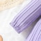Autumn Baby Girl Long Sleeved Purple Ruffled Butterfly Dress 2Pcs Set With Headband Cute Female Bab 3
