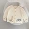 Newborn Kid Autumn Winter Knitwear Outfit Coat Cardigan Sweater Animal Print Baby Boy Girl Clothes 0