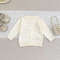 Soft Cotton Infant Jacket 0-2Y Autumn Winter Baby Knit Cardigan, Korean Style Cute Rabbit Toddler Sweater, Kids Fashion