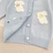Soft Cotton Infant Jacket 0-2Y Autumn Winter Baby Knit Cardigan, Korean Style Cute Rabbit Toddler Sweater, Kids Fashion