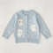 Soft Cotton Infant Jacket 0-2Y Autumn Winter Baby Knit Cardigan, Korean Style Cute Rabbit Toddler Sweater, Kids Fashion
