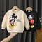 Baby Clothes Mickey Printed Cartoon Sweatshirt Long Sleeve Tops Loose Fashion Autumn Thin Sweater for Children