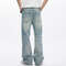 Light Blue Streetwear Loose Fit Bootcut Jeans Spring Jeans For Men Flared Pants Mens Trousers Quali 2