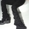 Stacked Flare Jeans Women Black Trousers With Solid Stretch High Rise Boot Cut Pants In Goth Retro 2