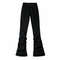 Stacked Flare Jeans Women Black Trousers With Solid Stretch High Rise Boot Cut Pants In Goth Retro  5