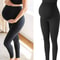 High Waist Pregnancy Leggings Belly Support Skinny Maternity Clothes Knitted Body Shaper Trousers F 0