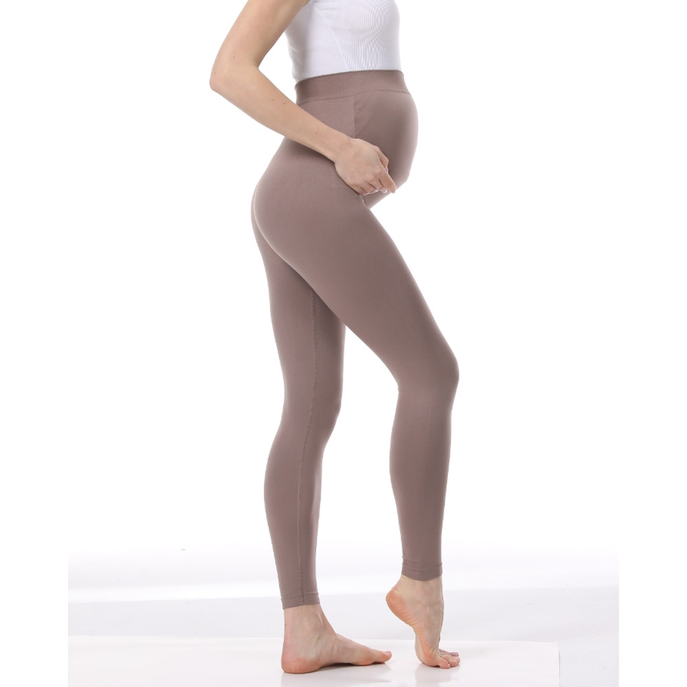 High Waist Pregnancy Leggings Belly Support Skinny Maternity Clothes Knitted Body Shaper Trousers F 10