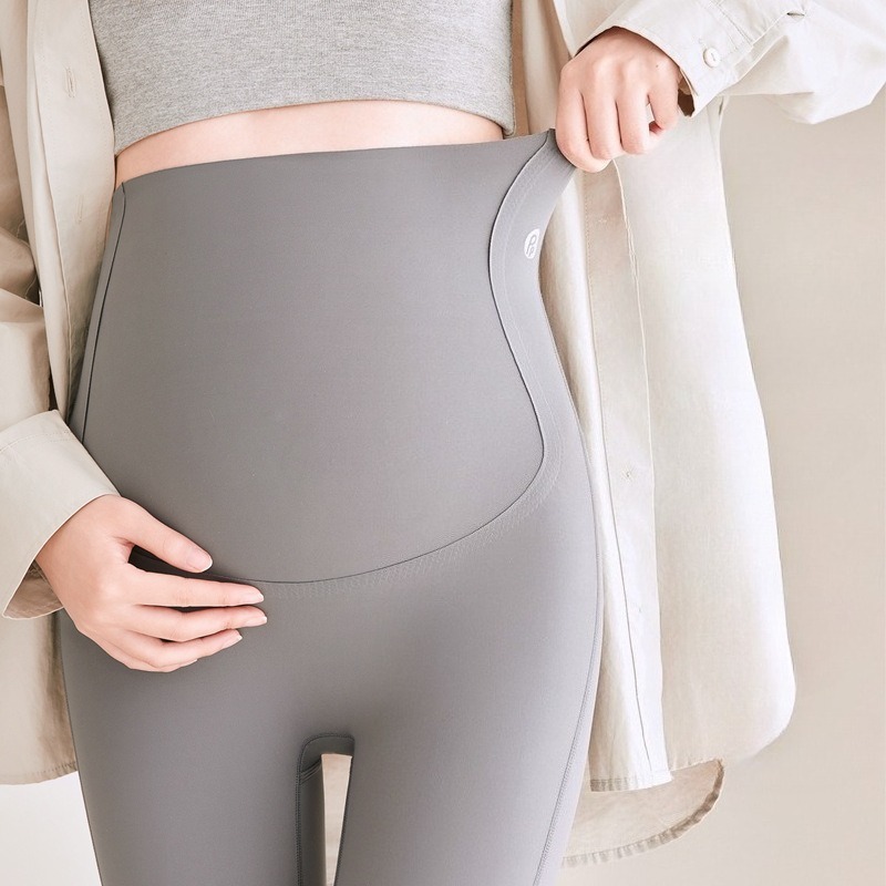 Women Maternity Leggings Over Bump Pregnancy Pants Slim Fit Stretchy Belly Support Tights For Yoga