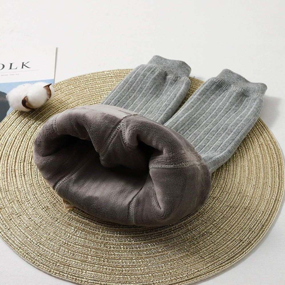 Winter Warm Toddler Girl Clothes Fleece Lined Leggings High Cotton Solid Color Tights Stretch Pants Cozy Winter Wear