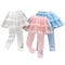 Elsa Design Frozen Girl Legging Kids Tulle Pants Children White Pink Blue Trousers Baby, Sparkle Princess Clothes
