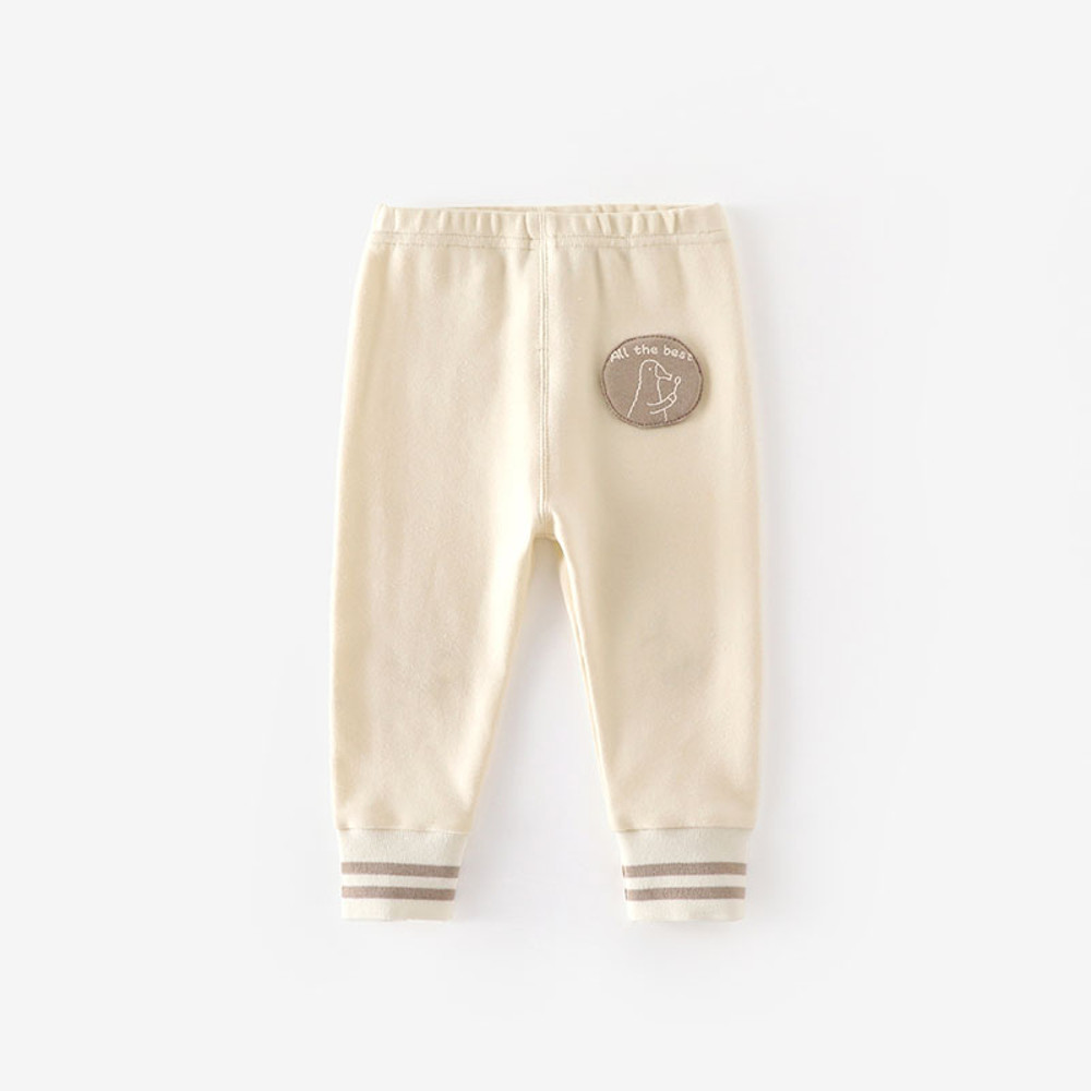 Cartoon Bear Cat Baby Girls Casual Pants Autumn Kid Patch Leggings 9M-5T, Loose Korean Stripe Trousers Everyday Wear