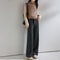 Autumn Winter Women Pants Basic Soft Casual Sashes Trousers Merino Wool Knitwear Stylish Korean Popular Pants