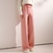 Wool Autumn Winter Women Pants Basic Soft Casual Sashes Trousers Korean Popular Pants Comfortable Chic