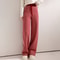 Wool Autumn Winter Women Pants Basic Soft Casual Sashes Trousers Korean Popular Pants Comfortable Chic