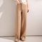 Wool Autumn Winter Women Pants Basic Soft Casual Sashes Trousers Korean Popular Pants Comfortable Chic