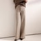 Wool Autumn Winter Women Pants Basic Soft Casual Sashes Trousers Korean Popular Pants Comfortable Chic