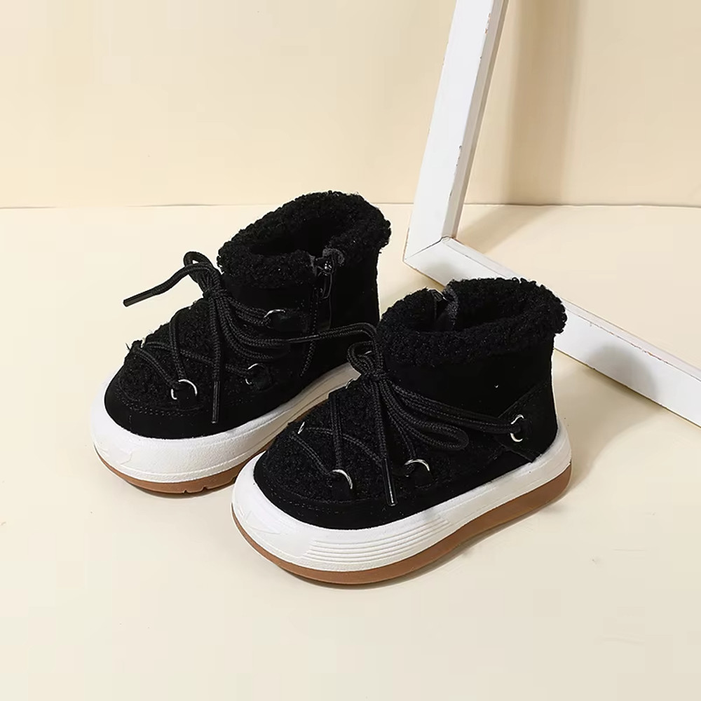 Warm Plush Rubber Sole Baby Boots Autumn Winter Toddler Kids Sneakers Infant Shoes Fashion Little Boys Girls Boots