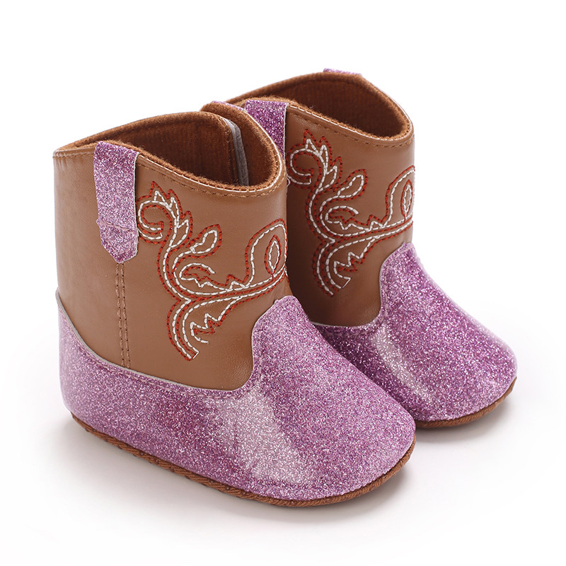 Baby Fashion Booties Spring Autumn Sequined Shoes Soft-Sole First Walkers Stylish Toddler Footwear Gift Idea