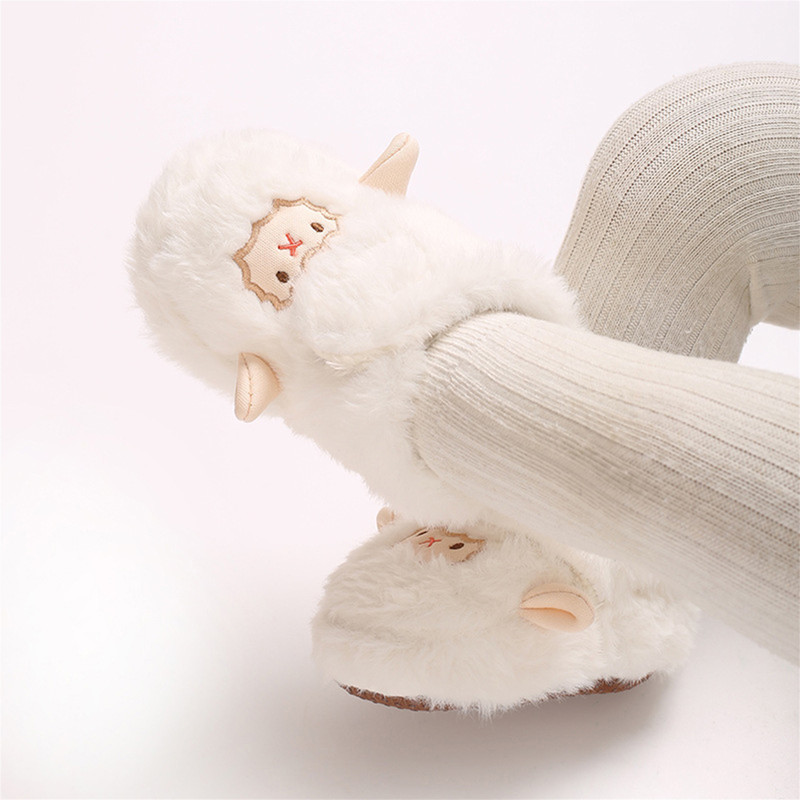 Cute Animal Print Soft Sole Winter Boots for Infants, Baby First Walker Shoes Non Slip Toddler Snow Warm for Boys Girls