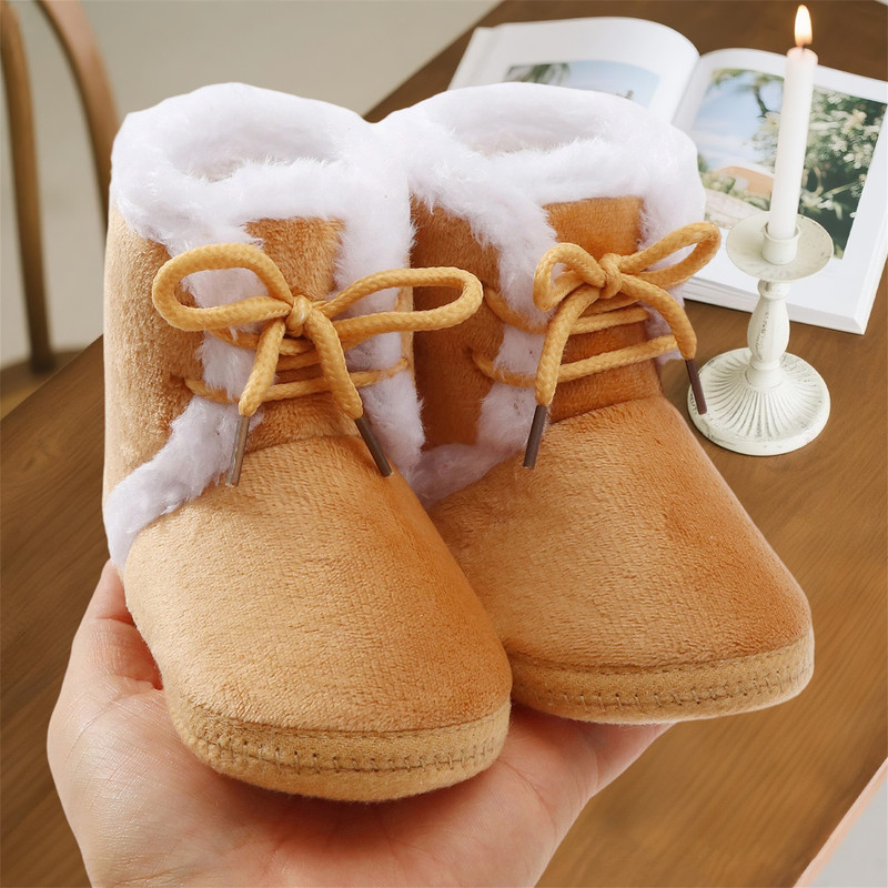 Cozy Soft Sole Infant Snow Boots Anti Slip Winter Shoes for Baby Boys Girls First Walker Toddler Booties Comfort