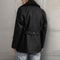 Stylish Mens Wool Pea Coat With Contrast Detail Double Breasted Design And Warm Long Sleeves Smart 2