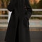 Oversized Plus Size Long Trench Coat Elegant Wool Blend Pea Coat Single Breasted Winter Warm Coat W 0