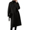 Oversized Plus Size Long Trench Coat Elegant Wool Blend Pea Coat Single Breasted Winter Warm Coat W 2