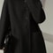 Oversized Plus Size Long Trench Coat Elegant Wool Blend Pea Coat Single Breasted Winter Warm Coat W 3