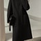 Oversized Plus Size Long Trench Coat Elegant Wool Blend Pea Coat Single Breasted Winter Warm Coat W 5