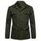 Mens Coats Safari Jacket Linen British Retro Gentry Suit Pockets Outerwear Fashion Solid Color Male Tops Lightweight