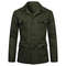 Mens Coats Safari Jacket Linen British Retro Gentry Suit Pockets Outerwear Fashion Solid Color Male Tops Lightweight