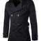 Cotton Men Trench Coats with Belt, Mens Spring Autumn Windbreak Overcoat, Male Double Breasted Peacoat