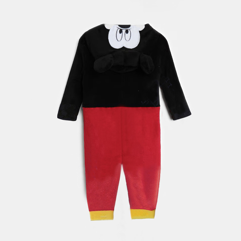 Mickey Baby Rompers Winter Autumn Newborn Clothes Fleece Warm Hooded Baby Jumpsuit Outwear Costume  1