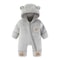 Winter Fleece Infant Baby Girls Boy Thickened Onesie Newborn Baby Romper Bear Ear Hooded Jumpsuit Paw Pocket Warm