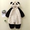 Soft Fleece Baby Winter Romper Cartoon Panda Bunny Hooded Jumpsuit for Boy Girl Clothes, Thick Toddler Sleepwear