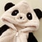 Soft Fleece Baby Winter Romper Cartoon Panda Bunny Hooded Jumpsuit for Boy Girl Clothes, Thick Toddler Sleepwear