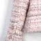High Luxury Customized Romantic Tweed Braided Jacket Socialite Style Cherry Blossom Elegant Fashionable New Style
