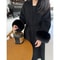 New Spring Winter Warm Long Woolen Coat Women Elegant Warm Wool Blend Trench Coat With Belt Fashion Outerwear