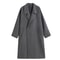 Warm Gray Wool Blends Coat Men Autumn Winter Oversized Extra Long Luxury Woolen Overcoat With Sashe 3
