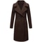 Winter Warm Wool Blend Lined Women Coat Double Breasted Turn-down Collar Coat Outerwears Female Coats Chic Overcoat