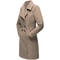 Winter Warm Wool Blend Lined Women Coat Double Breasted Turn-down Collar Coat Outerwears Female Coats Chic Overcoat