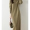 Autumn Winter Women Wool Sweater Dress Pullovers Turtleneck Straight Skirts Cashmere Versatile Merino Knitwear Dress