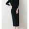 Autumn Winter Women Wool Sweater Dress Pullovers Turtleneck Straight Skirts Cashmere Versatile Merino Knitwear Dress